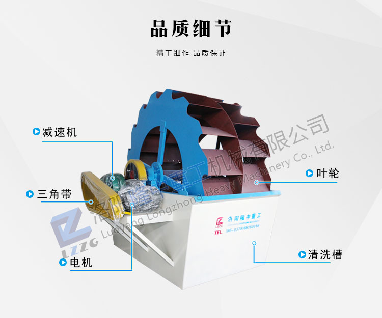 輪斗洗砂機組成